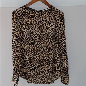 NWOT Zara Cheetah Print Blouse